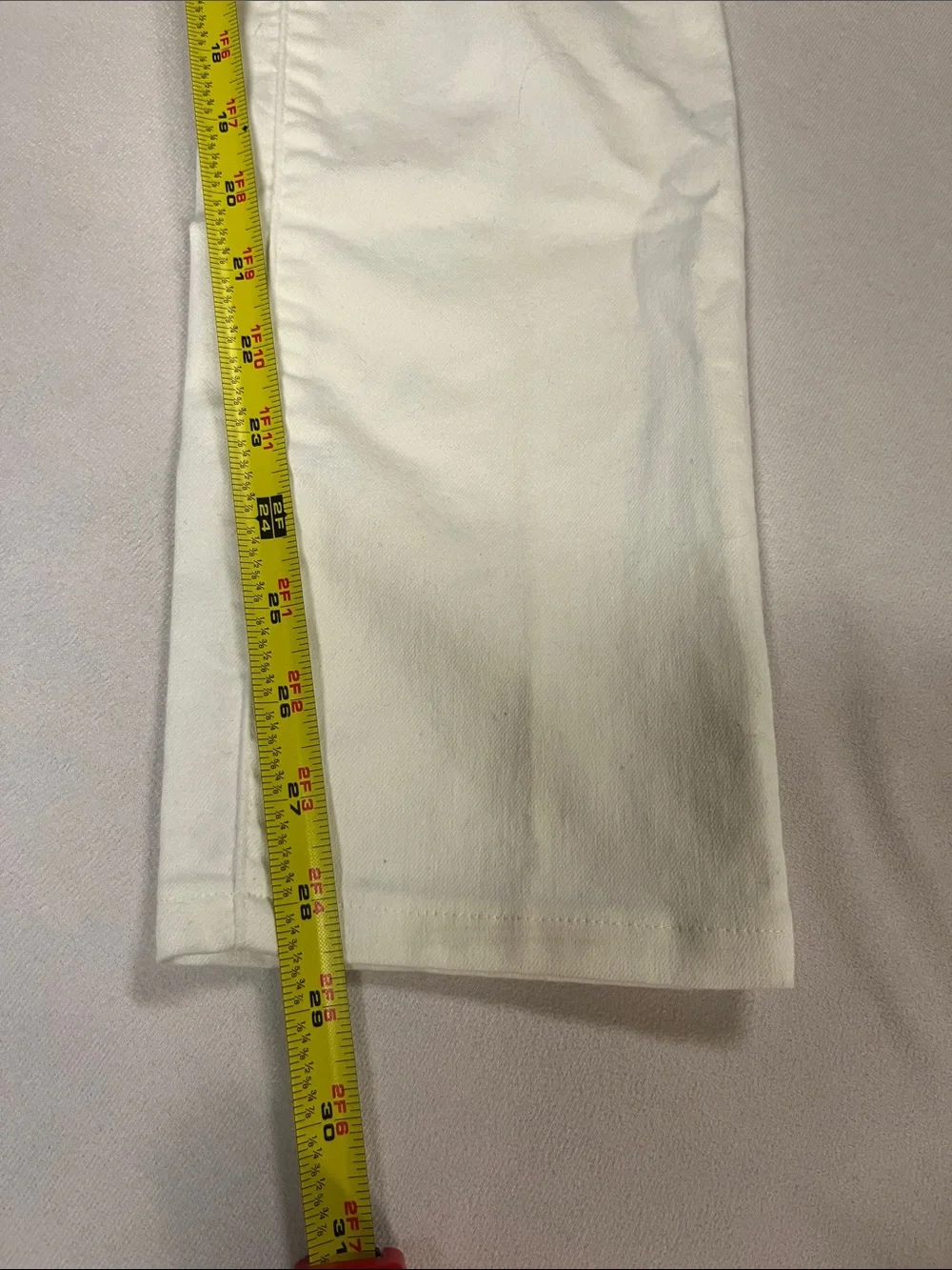 prAna White Ankle Skinny Jeans Women’s Size 4 27 Organic Cotton Stretch Denim